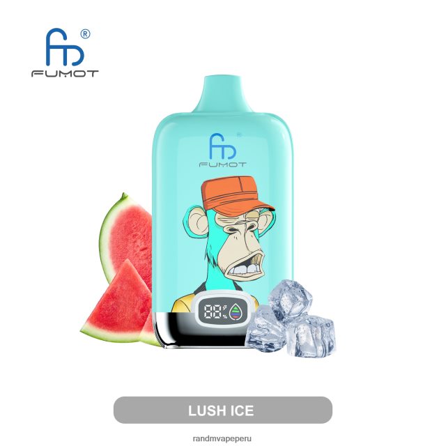 Fumot RandM Vape - Fumot Original RandM Digital Box Dispositivo de vapeo con pantalla de líquido y batería 12000 RXFLT810 estallido del hielo