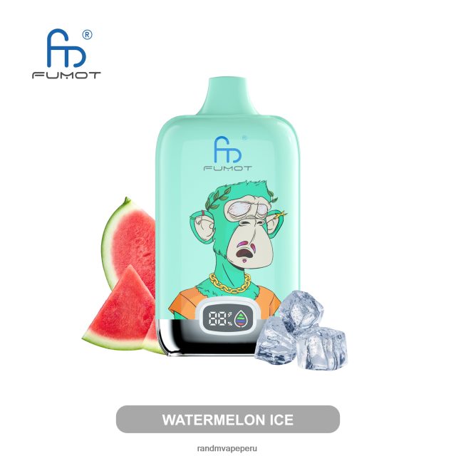 RandM Tornado Perú - Fumot Original RandM Digital Box Dispositivo de vapeo con pantalla de líquido y batería 12000 RXFLT812 mango en hielo