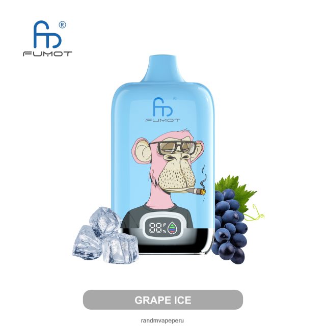 RandM Vape Online - Fumot Original RandM Digital Box Dispositivo de vapeo con pantalla de líquido y batería 12000 RXFLT815 uva fresa