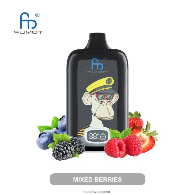 RandM Vape Online - Fumot Original RandM Digital Box Dispositivo de vapeo con pantalla de líquido y batería 12000 RXFLT815 uva fresa