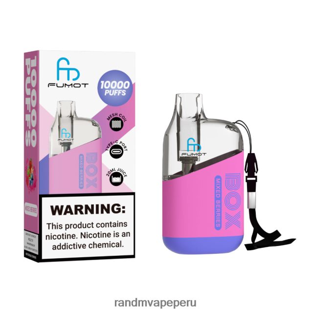 RandM Vapes For Sale - Fumot Original RandM Tornado Box Dispositivo vapeador con control de flujo de aire 10000 1 ud. RXFLT888 bayas mixtas