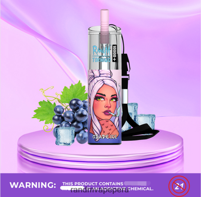 RandM Tornado Perú - RandM Tornado Dispositivo vapeador con control de flujo de aire 10000 plus 1 ud. RXFLT872 menta fresca