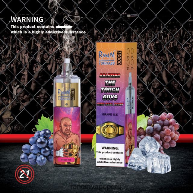 Best RandM Flavor - RandM Tornado Dispositivo vapeador con control de flujo de aire 10000 1 ud. RXFLT8109 hielo de uva