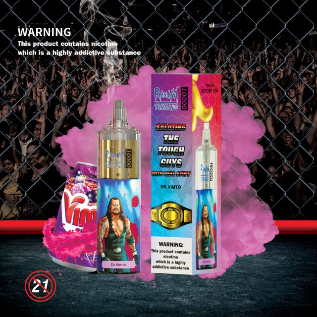 RandM Tornado Lima - RandM Tornado Dispositivo vapeador con control de flujo de aire 10000 1 ud. RXFLT8103 cereza de arándano