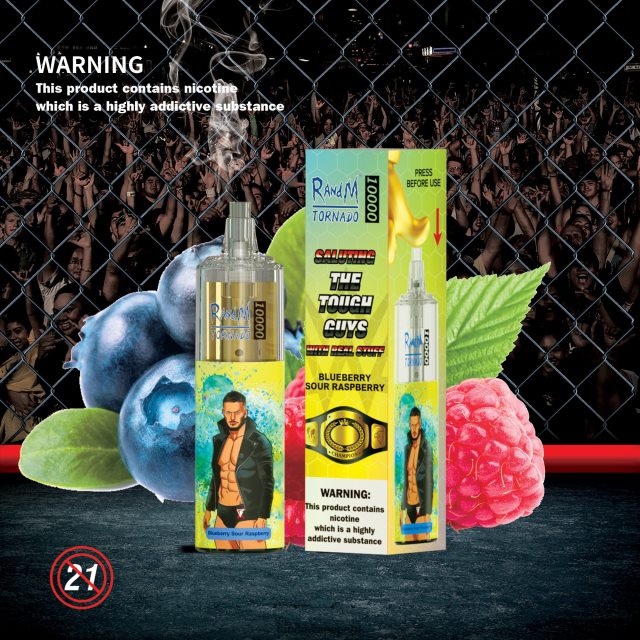 RandM Tornado Lima - RandM Tornado Dispositivo vapeador con control de flujo de aire 10000 1 ud. RXFLT8103 cereza de arándano