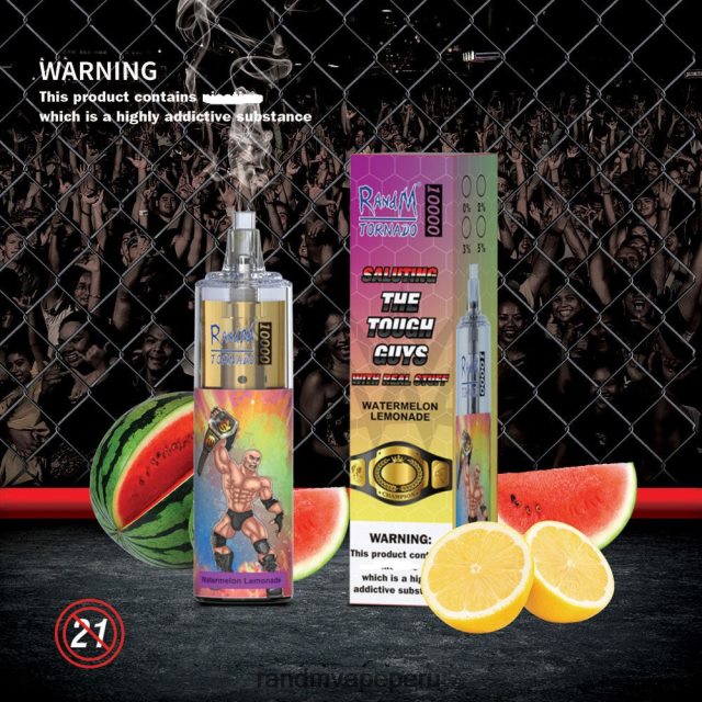 RandM Tornado Lima - RandM Tornado Dispositivo vapeador con control de flujo de aire 10000 1 ud. RXFLT8103 cereza de arándano