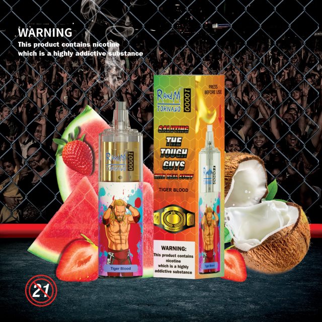 RandM Vape Online - RandM Tornado Dispositivo vapeador con control de flujo de aire 10000 1 ud. RXFLT8105 mezcla de baya