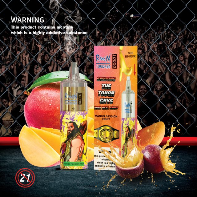 RandM Vape Online - RandM Tornado Dispositivo vapeador con control de flujo de aire 10000 1 ud. RXFLT8105 mezcla de baya
