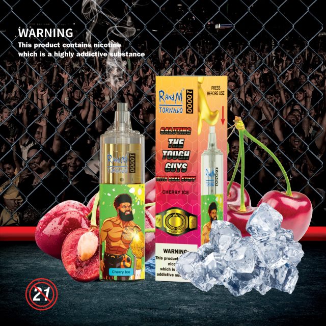 RandM Vape Online - RandM Tornado Dispositivo vapeador con control de flujo de aire 10000 1 ud. RXFLT8105 mezcla de baya