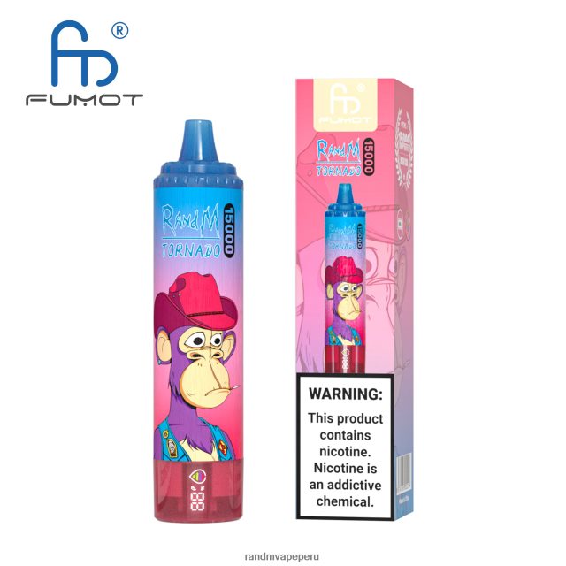 RandM Tornado Online Shop - Fumot RandM Tornado Dispositivo vape 15000 con batería y pantalla ejuice versión 1 RXFLT826 vimto