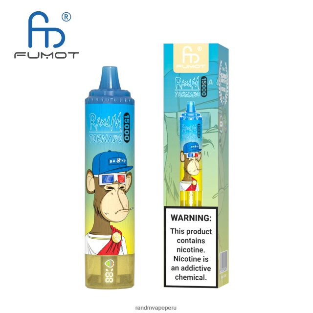 RandM Tornado Online Shop - Fumot RandM Tornado Dispositivo vape 15000 con batería y pantalla ejuice versión 1 RXFLT826 vimto
