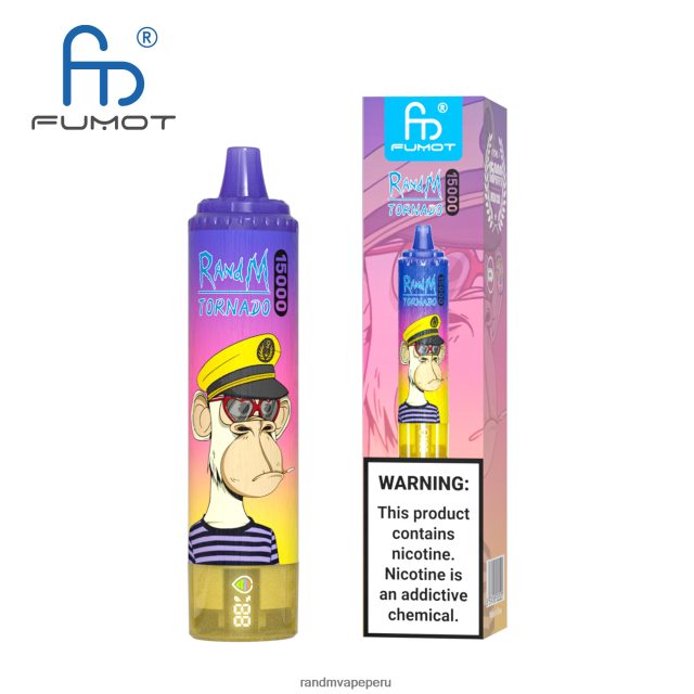 RandM Tornado Online Shop - Fumot RandM Tornado Dispositivo vape 15000 con batería y pantalla ejuice versión 1 RXFLT826 vimto