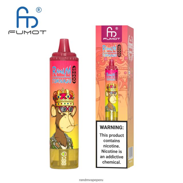 RandM Tornado Online Shop - Fumot RandM Tornado Dispositivo vape 15000 con batería y pantalla ejuice versión 1 RXFLT826 vimto