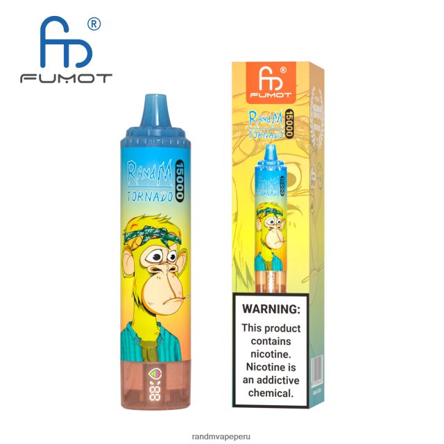 RandM Tornado Online Shop - Fumot RandM Tornado Dispositivo vape 15000 con batería y pantalla ejuice versión 1 RXFLT826 vimto