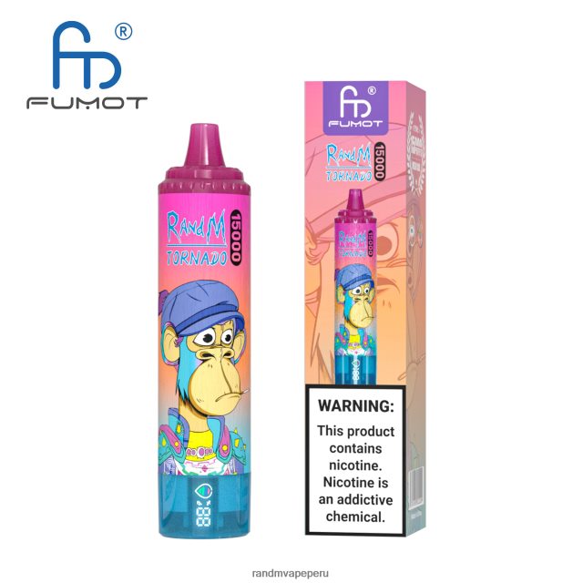 RandM Tornado Online Shop - Fumot RandM Tornado Dispositivo vape 15000 con batería y pantalla ejuice versión 1 RXFLT826 vimto