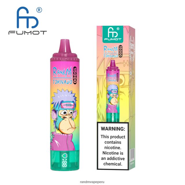 RandM Tornado Online Shop - Fumot RandM Tornado Dispositivo vape 15000 con batería y pantalla ejuice versión 1 RXFLT826 vimto