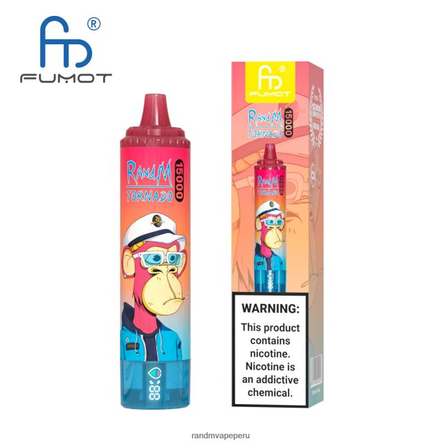 RandM Tornado Online Shop - Fumot RandM Tornado Dispositivo vape 15000 con batería y pantalla ejuice versión 1 RXFLT826 vimto