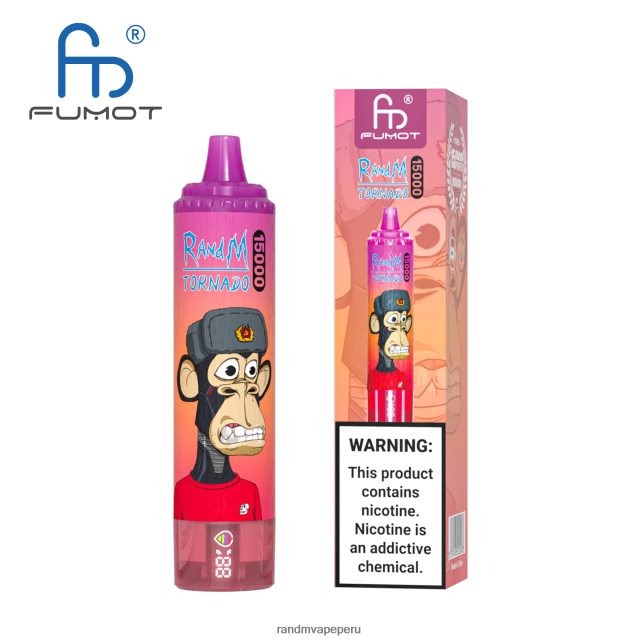 RandM Tornado Online Shop - Fumot RandM Tornado Dispositivo vape 15000 con batería y pantalla ejuice versión 1 RXFLT826 vimto