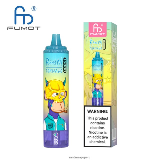RandM Tornado Online Shop - Fumot RandM Tornado Dispositivo vape 15000 con batería y pantalla ejuice versión 1 RXFLT826 vimto