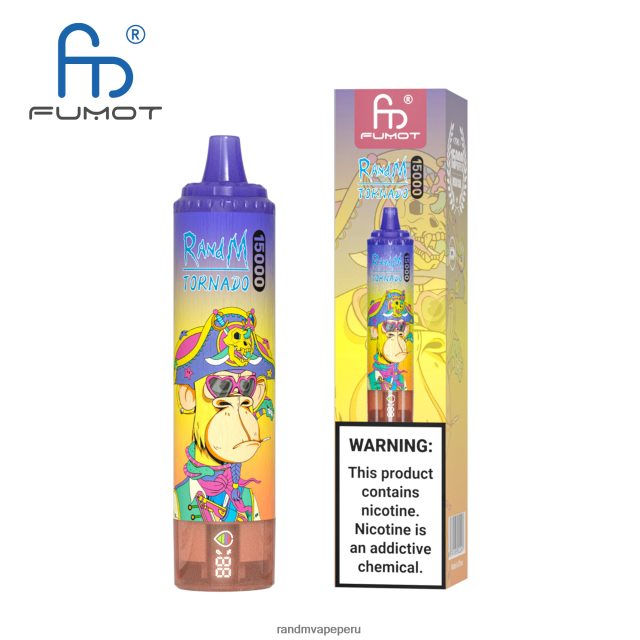 RandM Vapes For Sale - Fumot RandM Tornado Dispositivo vape 15000 con batería y pantalla ejuice versión 1 RXFLT828 hielo de cola