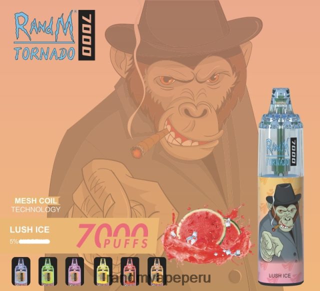 Fumot RandM Vape - RandM Tornado Dispositivo vapeador con control de flujo de aire 7000 1 ud. RXFLT8170 mango en hielo