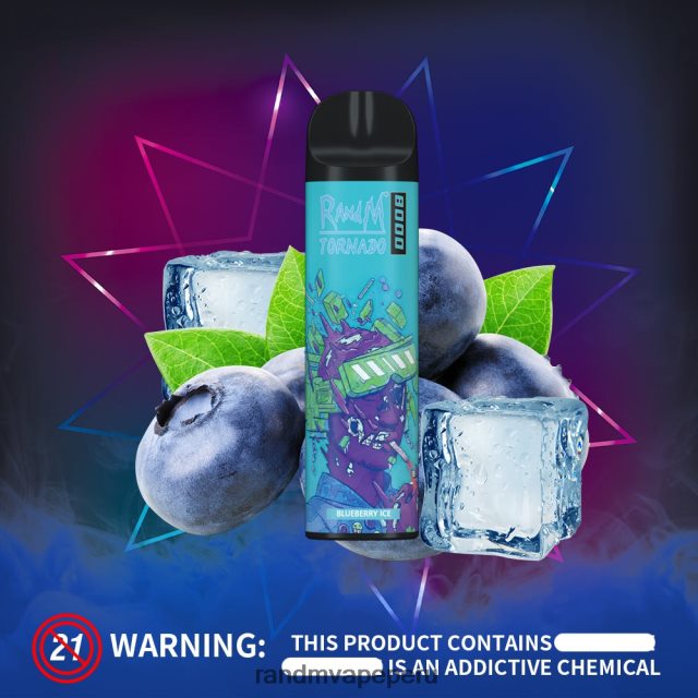 RandM Shop Vape - RandM Tornado Dispositivo vapeador con control de flujo de aire 8000 1 ud. RXFLT8244 hielo de melón