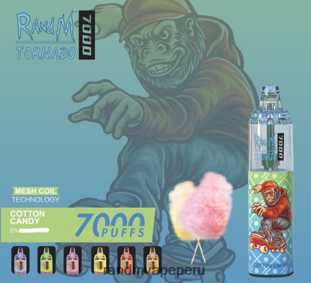 RandM Tornado Lima - RandM Tornado Dispositivo vapeador con control de flujo de aire 7000 1 ud. RXFLT8173 hielo de uva