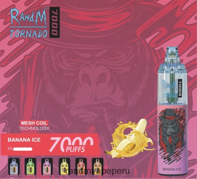 RandM Tornado Lima - RandM Tornado Dispositivo vapeador con control de flujo de aire 7000 1 ud. RXFLT8173 hielo de uva