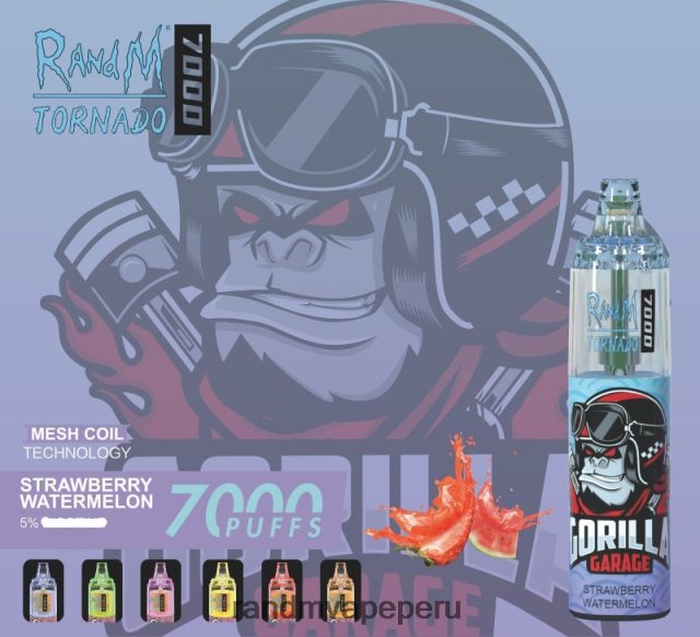 RandM Tornado Lima - RandM Tornado Dispositivo vapeador con control de flujo de aire 7000 1 ud. RXFLT8173 hielo de uva
