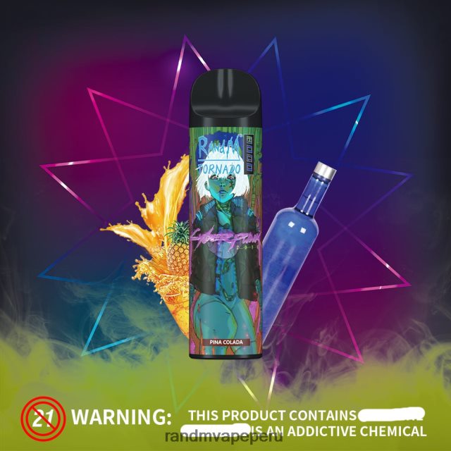 RandM Tornado Lima - RandM Tornado Dispositivo vapeador con control de flujo de aire 8000 1 ud. RXFLT8253 lichi cereza