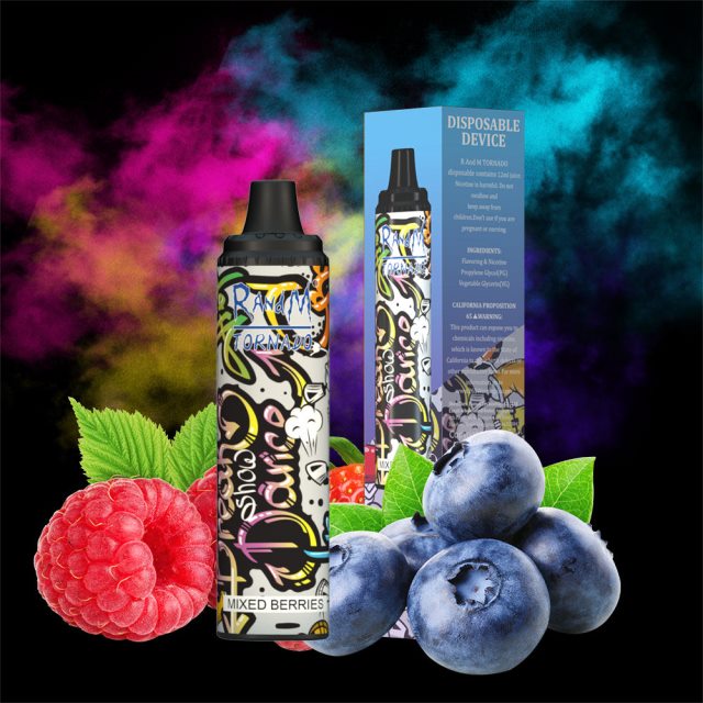 RandM Vape Perú - RandM Tornado Dispositivo vape pod con control de flujo de aire 6000 1 pieza RXFLT8291 bayas mixtas