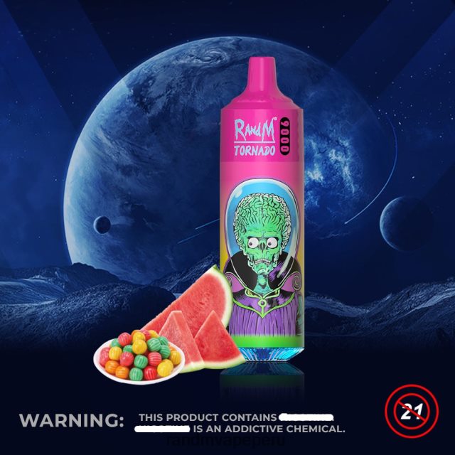 Fumot RandM Vape - RandM Tornado Dispositivo vape pod 9000 1 pieza versión 1 RXFLT8130 chicle de sandía